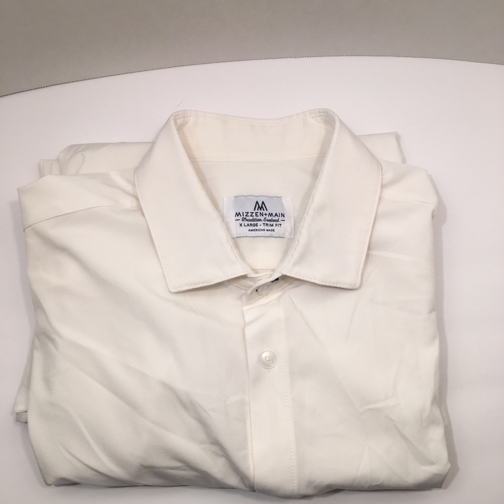 Mizzen + Main Spread Collar Dress Shirt